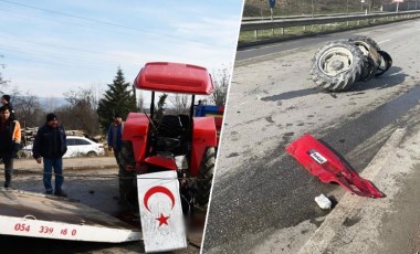 Samsun'da feci kaza! Traktör ile hafriyat kamyonu çarpıştı: 1 ölü