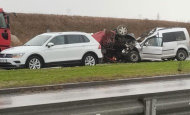 Kırklareli’nde feci kaza: 2 ölü, 1 yaralı