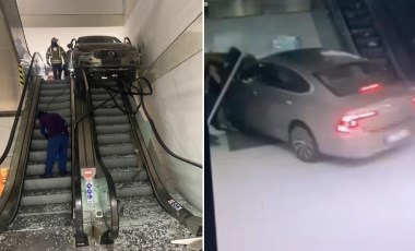 Şişli’de Kanyon AVM’de dehşet anları kamerada: Otomobille yürüyen merdivene daldı... 8 yaşındaki çocuk ağır yaralı!