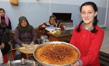 Bu baklavanın yapımında ‘kül’ kullanılıyor