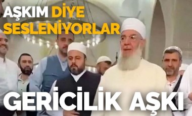 Menzil şeyhini gören mürit aşka geldi: 'Aşkım' diye seslendi!