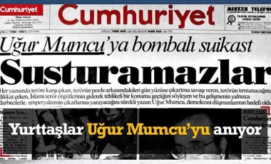 Yurttaşlar ödünsüz Atatürkçü, kalpaksız Kuvvayı Milliyeci Uğur Mumcu'yu anıyor...