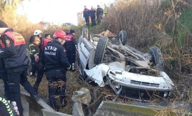 Feci kaza... Yoldan çıkan araç tarlaya uçtu: Yaralılar var!