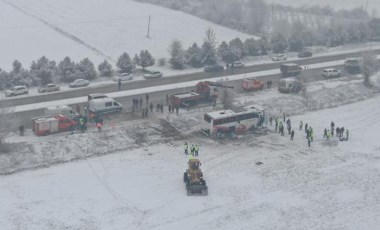 Kastamonu'da 6 kişiye mezar olan otobüs havadan görüntülendi