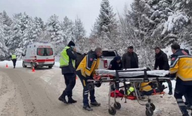 Kartalkaya yolunda 'kaza tutanağı' tuttukları esnada cip çarptı: 2 yaralı