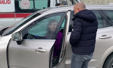 Sarıyer'de panik anları: Kazadan yara almadan kurtuldu, gözyaşlarına hakim olamadı