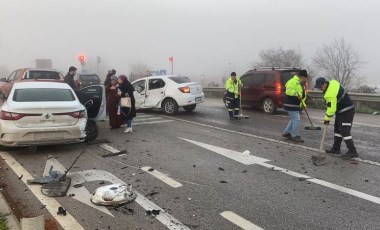 Çanakkale'de zincirleme kaza: 4 yaralı