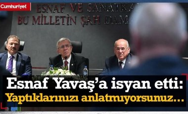 Esnaf Mansur Yavaş'a böyle isyan etti: Yaptıklarınızı anlatmıyorsunuz, reklamını yapmıyorsunuz...