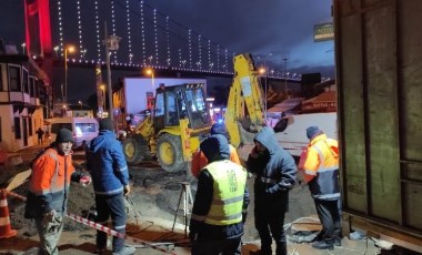 İstanbul'da ana isale hattı patladı... Trafik durduruldu!