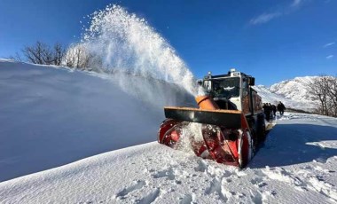 Tunceli'de 170 köy yolu kardan ulaşıma kapandı