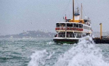 İstanbul'da deniz ulaşımına hava muhalefeti engeli