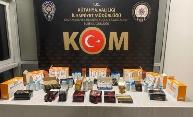 Kütahya'da kaçak cinsel gücü artırıcı ilaçlar ele geçirildi