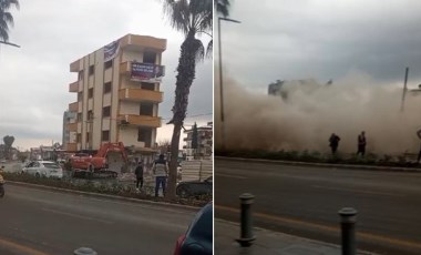 'Çürük' raporlu bina yıkım sırasında çöktü: Operatör yaralandı