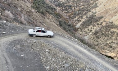 Köylülerin 'heyelan korkulu yol' çilesi!