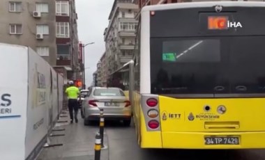 Hatalı park yüzünden otobüs manevra yapamadı: Trafik kilitlendi