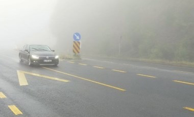 Bolu Dağı'nda sis görüş mesafesini düşürdü