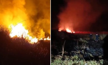 Hakkari'de kuş cenneti alev alev yandı