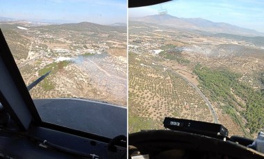 İzmir’in Foça'da orman yangını!