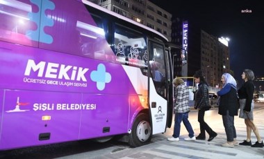 Şişli'de 'Mekik + Ücretsiz Gece Ulaşım Servisi' hizmete başladı