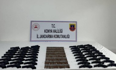 Konya'da 2 çuvalda silah parçaları bulundu