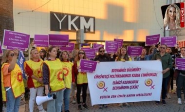 Eğitim Sen İzmir Kadın Meclisi, iktidarın cinsiyetçi kıyafet dayatmalarını protesto etti