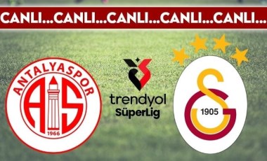 CANLI YAYIN: Antalyaspor - Galatasaray CANLI ANLATIM 2024-2025 sezonu Süper Lig 9. haftası