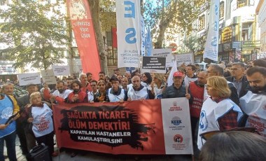 DİSK, KESK, TTB İstanbul İl Sağlık Müdürlüğü önünde: 'Sağlıkta ticaret ölüm demektir'