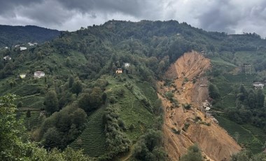 Rize'de heyelan riski... 13 ev tahliye edildi