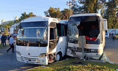 Antalya'da otel çalışanlarını taşıyan servis araçları çarpıştı: 13 yaralı