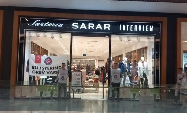 Sarar giyim işçileri AVM’de greve başladı