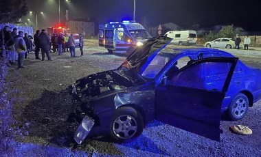 Tekirdağ'da feci kaza: Önce bariyere, sonra duvara çarptı!