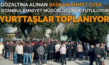 Ahmet Özer gözaltına alınmıştı... Yurttaşlar Emniyet'in önünde toplanıyor!