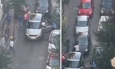 İstanbul Şişli'de dehşet anları: Yol verme kavgasında 'silah' çekti!