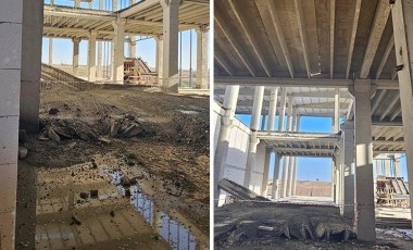 İnşatta beton dökümü sırasında çökme: 1 ölü, 3 yaralı