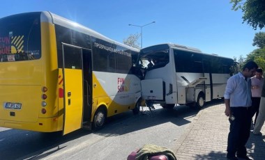 Antalya'da tur midibüsleri çarpıştı: 12 yaralı