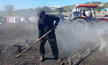 Yozgat'ta mangal kömürü üretimi: Gece gündüz nöbet tutarak bu işi yapıyorlar