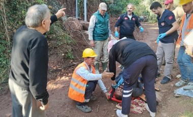 Bursa'da elektrik direğinden düşen işçi ağır yaralandı