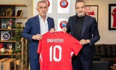 Antalyaspor Başkanı Sinan Boztepe'den İbrahim Hacıosmanoğlu'na ziyaret