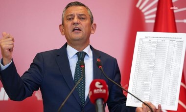 Özgür Özel'in kürsüde gösterdiği liste ortaya çıktı: İşte AKP'li belediyelerin 'etkinlik' harcamaları!