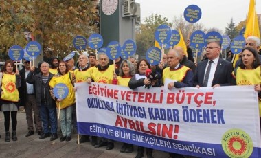 Eğitim Sen'den MEB önünde 'bütçe' protestosu: Öncelik yine dini eğitim oldu