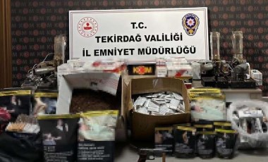 Tekirdağ’da kaçak tütün ve sigara operasyonu: 10 gözaltı