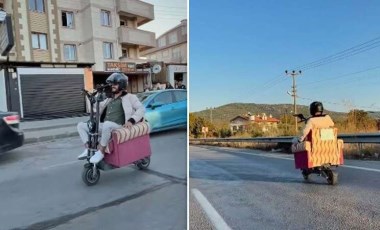 Koltuk monte ettiği scooter ile yolculuğa para cezası