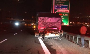 Ankara'da emniyet şeridindeki TIR'a çarptı: Hayatını kaybetti!