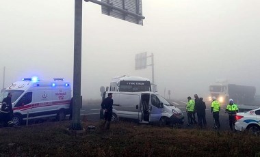 Tekirdağ’da midibüs ile minibüs çarpıştı: 4 yaralı