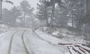 Manisa'da mevsimin ilk karı yağdı