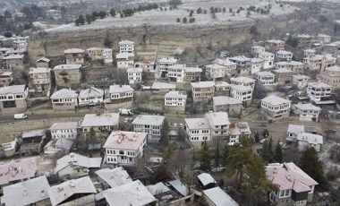 UNESCO kenti Safranbolu beyaza büründü