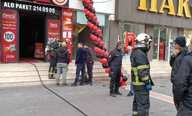 Döner salonunda yangın: Müşteriler tahliye edildi!