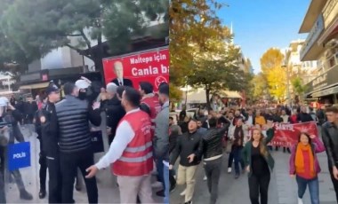 Kayyum protestosunda arbede: Maltepe'de polis barikatı aşıldı!