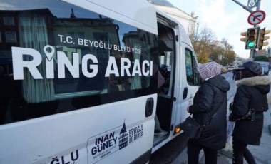 Beyoğlu’nda ulaşım sorunu ‘Ücretsiz ring seferleri’ ile çözüldü