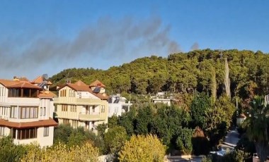 Antalya'da hareketli anlar! Hava aracı ormana düştü